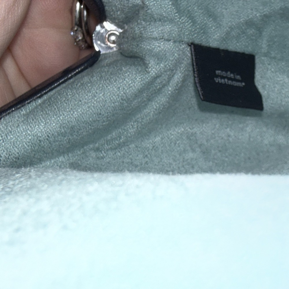 Coach Nora Kisslock Crossbody Clutch Bag Blueberry Light Blue Midnight Navy - Picture 7 of 15